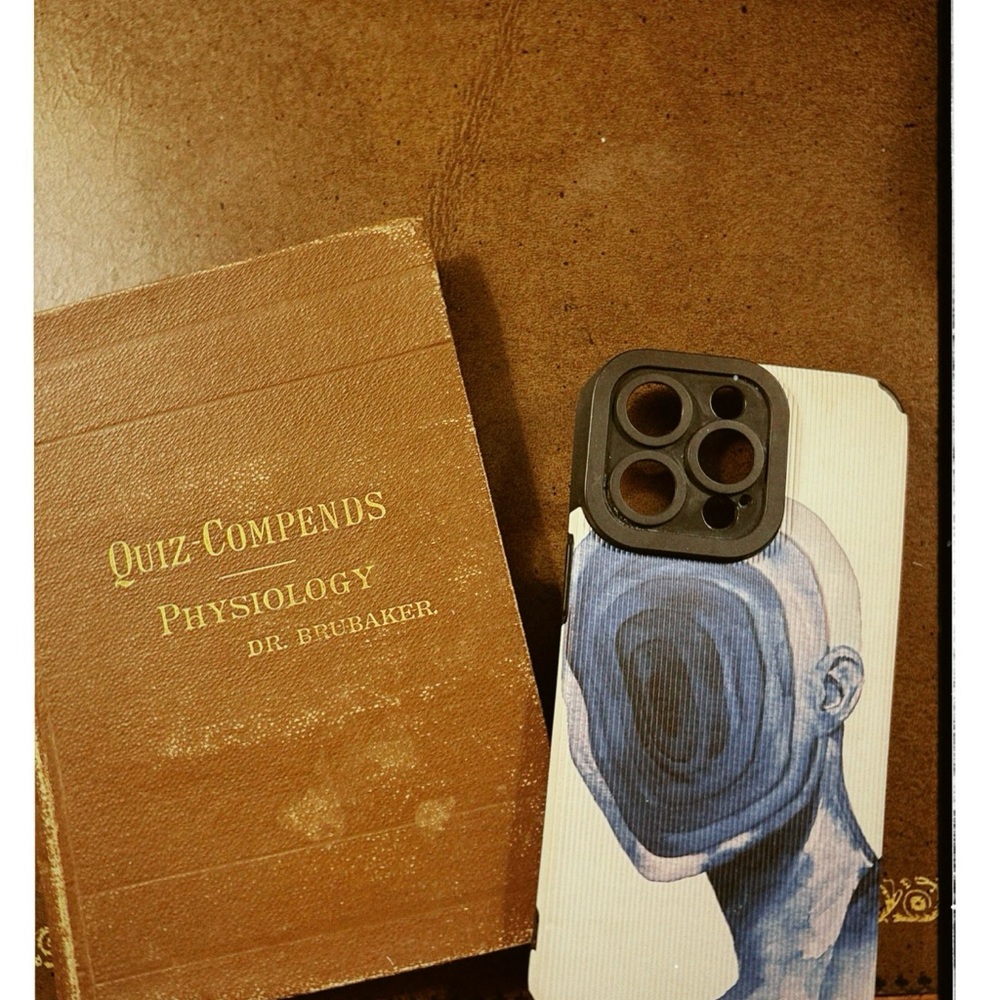 Abstract Blue Face Hard Case - IPhone 15 Pro Max